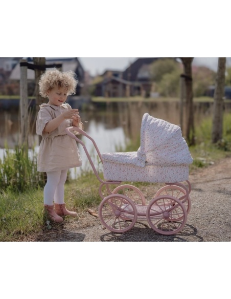 CARRITO MUÑECAS METAL FLORES