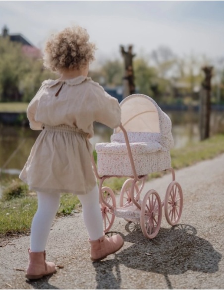 CARRITO MUÑECAS METAL FLORES