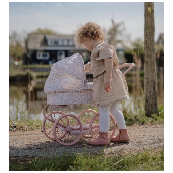 CARRITO MUÑECAS METAL FLORES