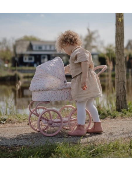 CARRITO MUÑECAS METAL FLORES