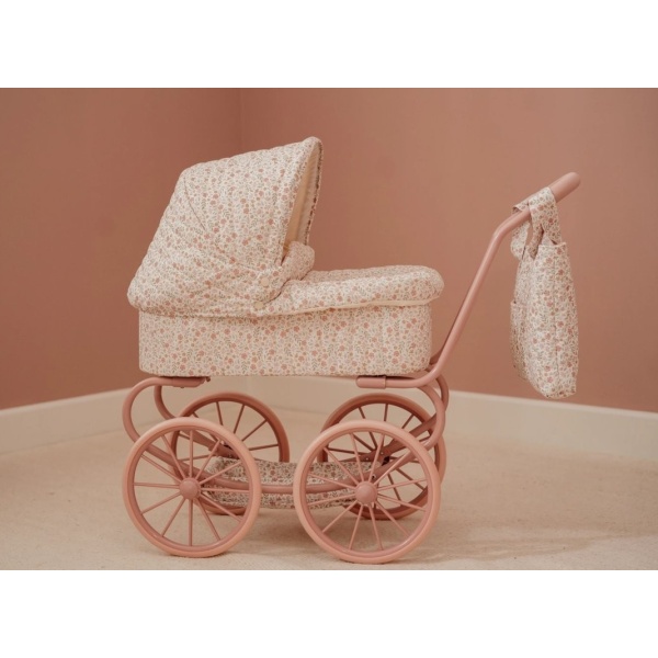 CARRITO MUÑECAS METAL FLORES