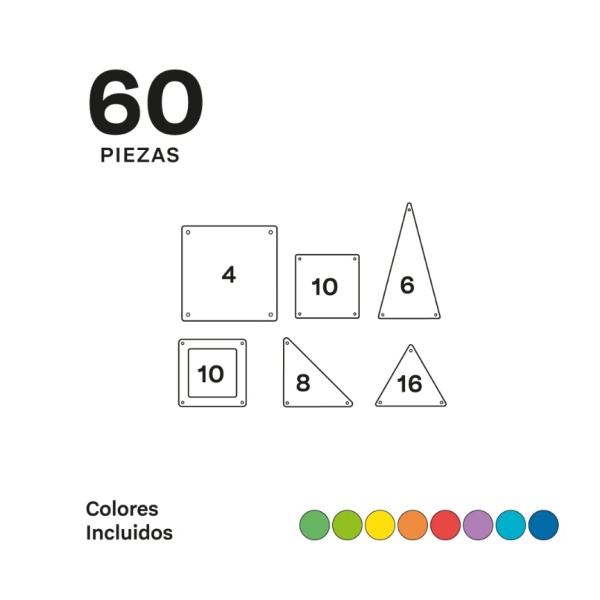 IMANIX 60 PIEZAS MAGNÉTICAS