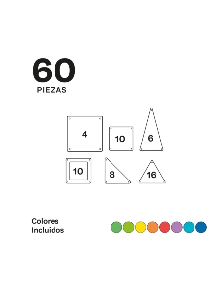 IMANIX 60 PIEZAS MAGNÉTICAS