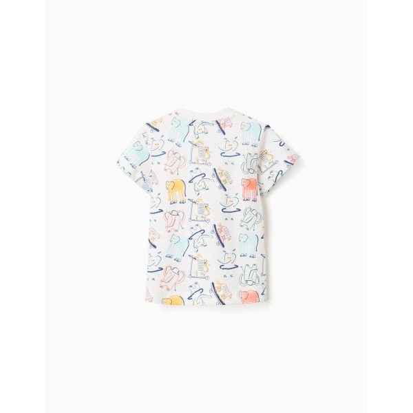 TSHIRT JERSEY WHITE ZIPPY