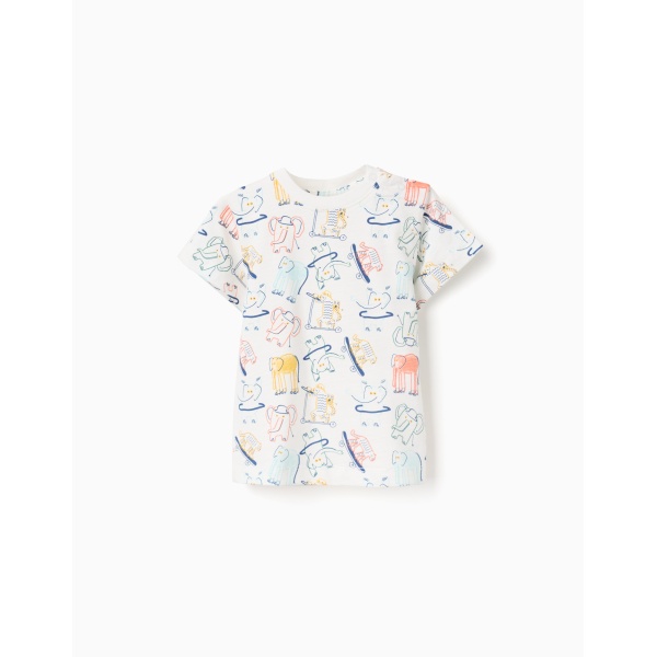 TSHIRT JERSEY WHITE ZIPPY