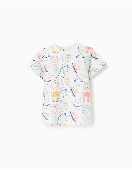 TSHIRT JERSEY WHITE ZIPPY