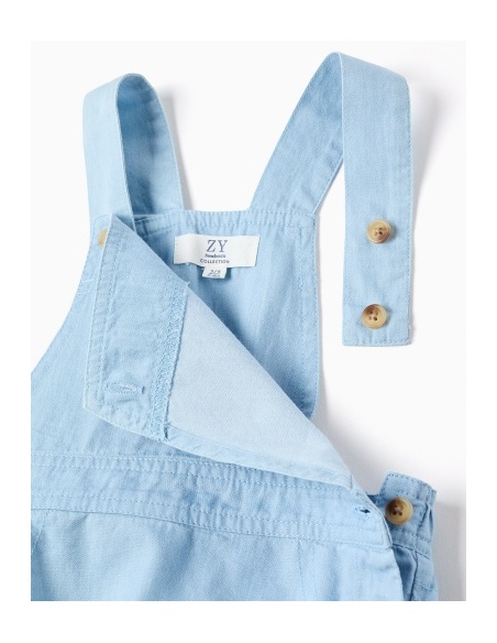 SET OVERALL AND BODY LIGHT BLUE ZIPPY