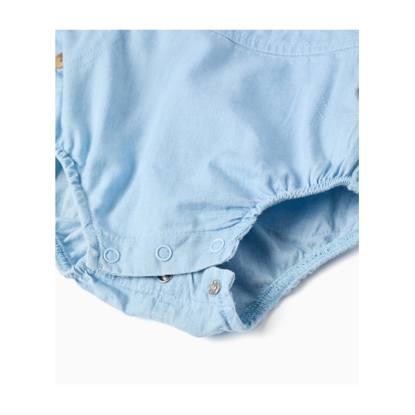 SET OVERALL AND BODY LIGHT BLUE ZIPPY