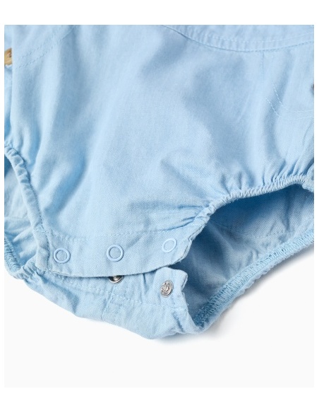 SET OVERALL AND BODY LIGHT BLUE ZIPPY
