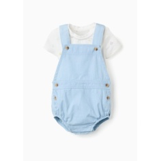 SET OVERALL AND BODY LIGHT BLUE ZIPPY