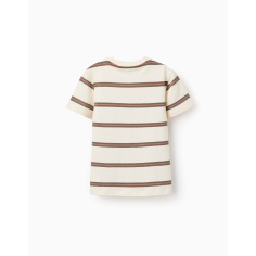 CAMISETA RAYAS BEIGE CLARO ZIPPY 2