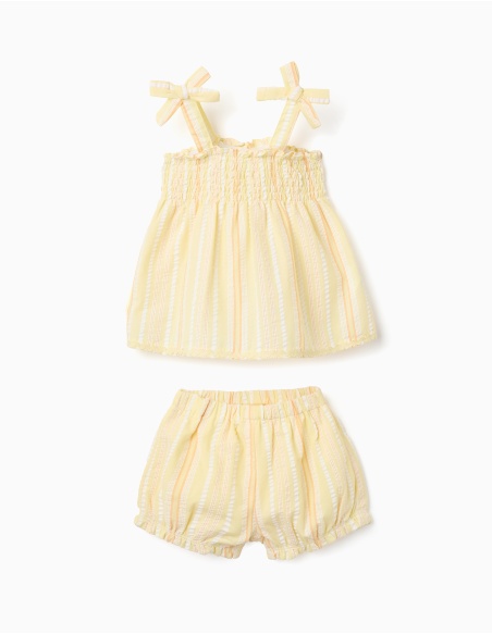 CONJUNTO SEERSUCKER AMARILLO ZIPPY