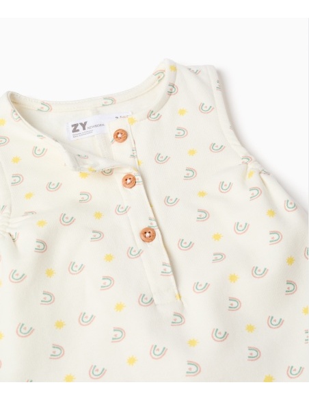 CONJUNTO Y BODY BLANCO zippy