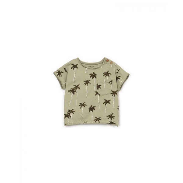 CAMISETA ESTAMAMPADA PALMERAS VERDE PLAY UP