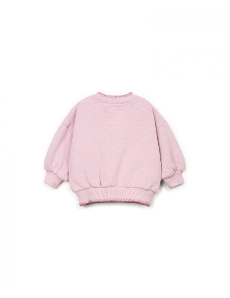 SUDADERA FELPA ROSA BEBE PLAY UP