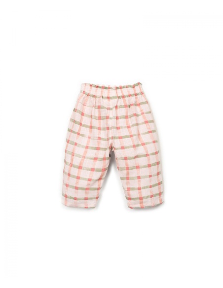 PANTALÓN TEJIDO ESTAMPADO ROSA PLAY UP