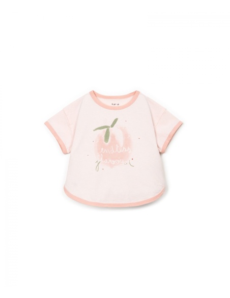 CAMISETA CORAL DURAZNO BEBE PLAY UP