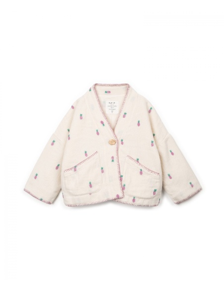 CHAQUETA DE TEJIDO PIÑAS MORADAS PLAY UP
