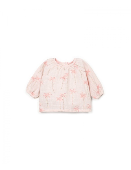 CAMISA PALMERAS ROSA BEBE PLAY UP