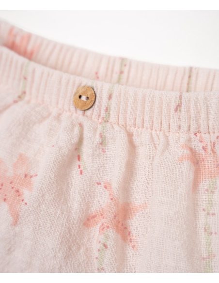 CUBREPAÑAL PALMERAS ROSA BEBE PLAY UP