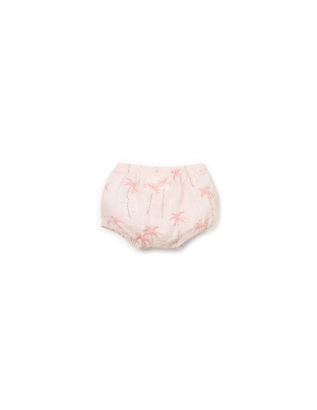 CUBREPAÑAL PALMERAS ROSA BEBE PLAY UP