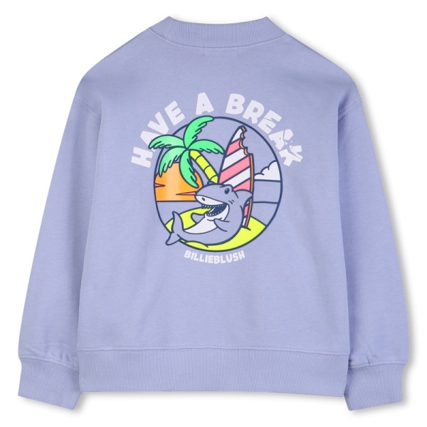 SUDADERA FLEECE AZUL BILLIEBLUSH