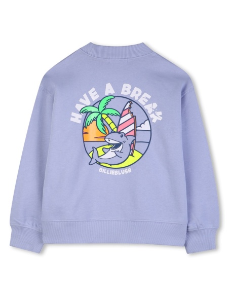 SUDADERA FLEECE AZUL BILLIEBLUSH