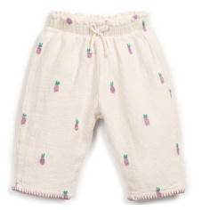 PANTALÓN TEJIDO PIÑAS MORADAS BEBE PLAY UP