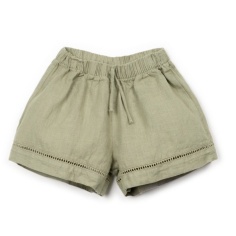 PANTALONES CORTOS LINO VERDE PLAY UP
