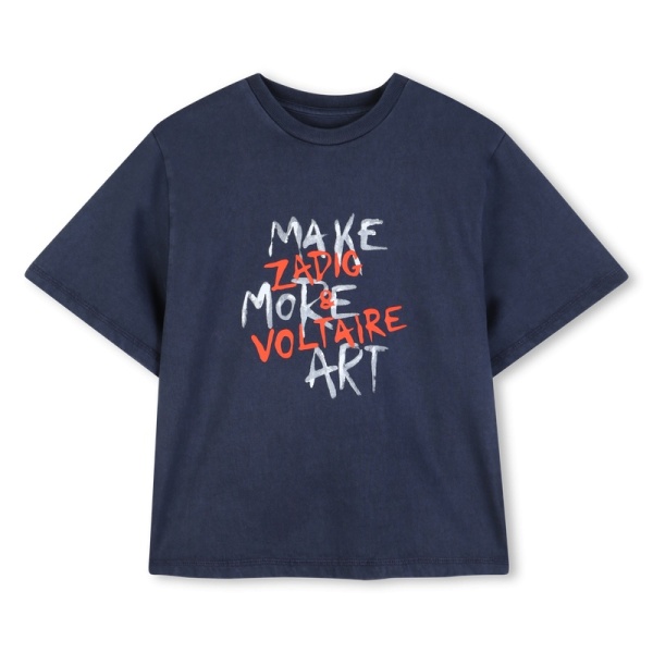 CAMISETA AZUL ZADIG & VOLTAIRE