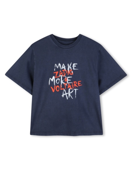 CAMISETA AZUL ZADIG & VOLTAIRE