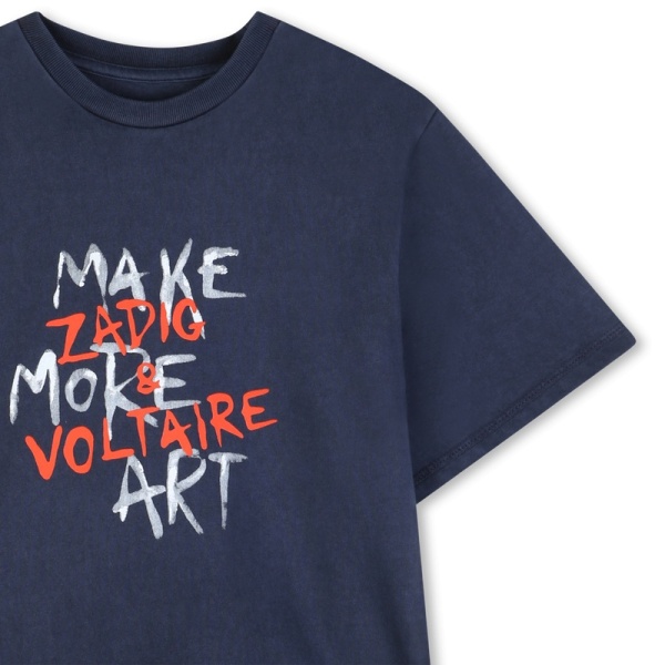 CAMISETA AZUL ZADIG & VOLTAIRE