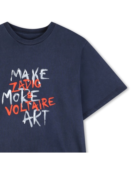 CAMISETA AZUL ZADIG & VOLTAIRE