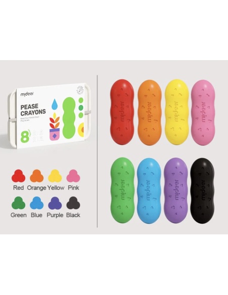 PRIMERAS CRAYONES DE CERAS MIDEER
