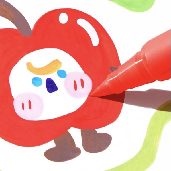 ROTULADORES ACRÍLICOS CON PUNTA DE PINCEL MIDEER: 36 COLORES