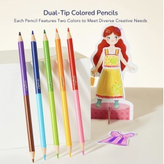 LIBRO PARA COLOREAR Y VESTIR 2 EN 1: AMIGOS MIDEER 2