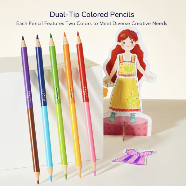 LIBRO PARA COLOREAR Y VESTIR 2 EN 1: AMIGOS MIDEER