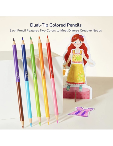 LIBRO PARA COLOREAR Y VESTIR 2 EN 1: AMIGOS MIDEER