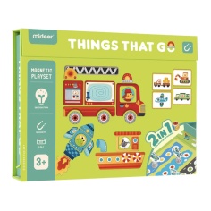 PUZZLE MAGNÉTICO 2 EN 1 MIDEER: VEHÍCULOS