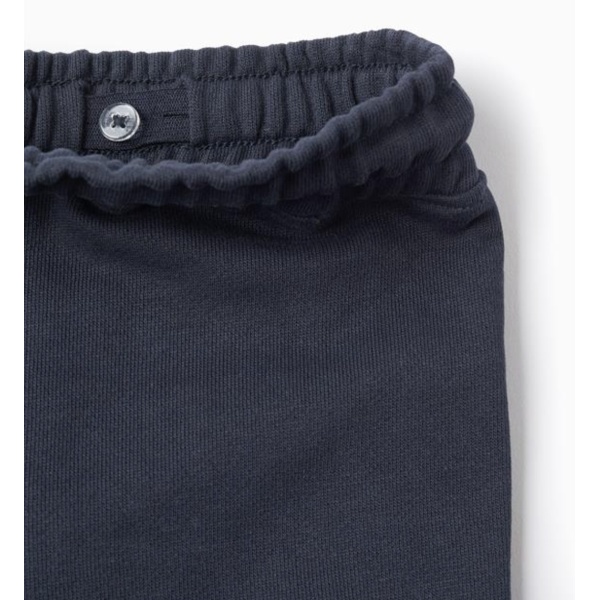 PANTALÓN CORTO TIPO CHANDAL AZUL MARINO ZIPPY