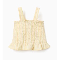 TOP TIRANTES SEERSUCKER TONOS AMARILLOS