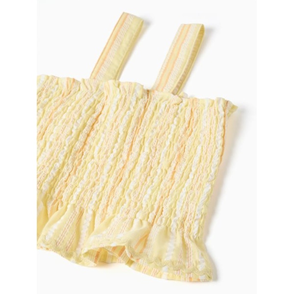 TOP TIRANTES SEERSUCKER TONOS AMARILLOS