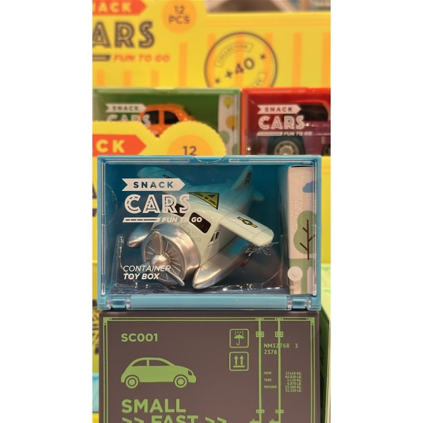 SNACK CARS - AVIÓN AZUL CIELO
