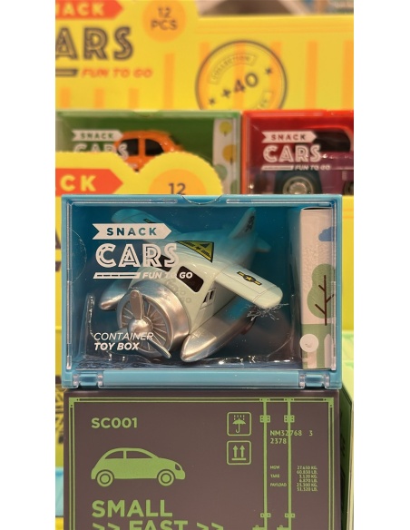 SNACK CARS - AVIÓN AZUL CIELO