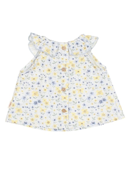 BLUSA PICNIC SEERSUCKER SIN MANGAS BÚHO