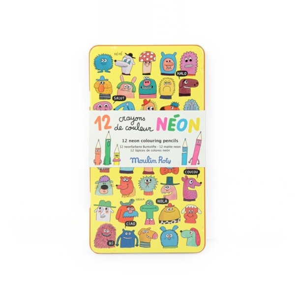 12 LÁPICES DE COLORES NEÓN MOULIN ROTY