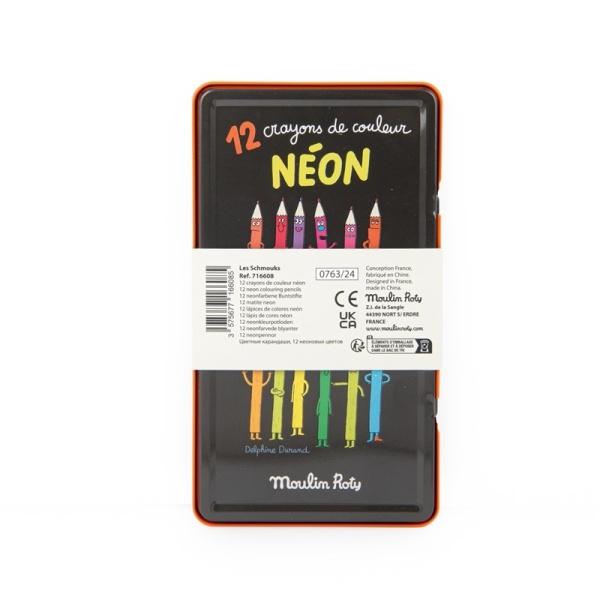 12 LÁPICES DE COLORES NEÓN MOULIN ROTY