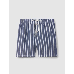 Pantalón corto pull-up en gasa a rayas LARANJINHA