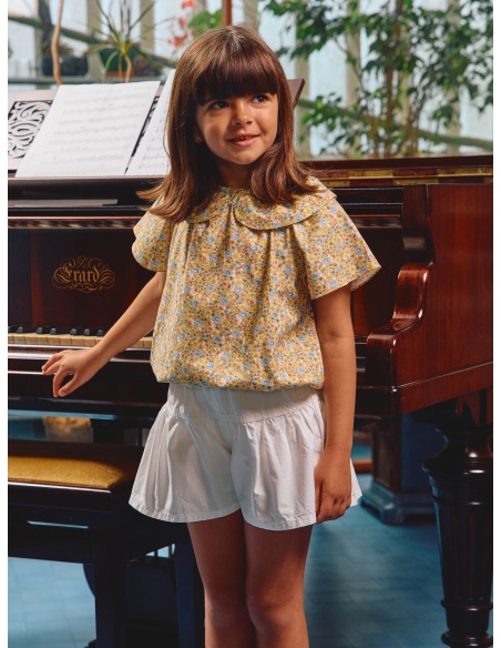 Blusa estampado floral LARANJINHA