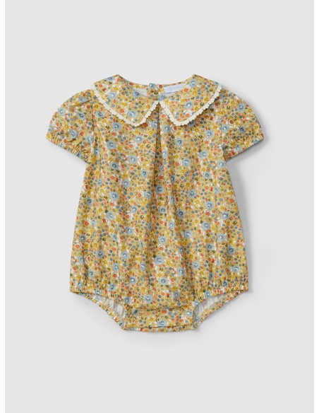 Bombacho flores con detalle en encaje ganchillo LARANJINHA